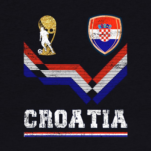 Croatia Soccer Fans Jersey Croatian Flag Football Lovers by TeeBlade